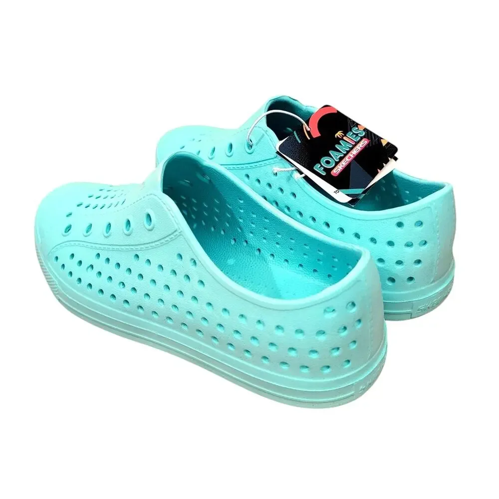 Skechers Foamies Size 1 Big Girls Guzman Lite Shore Splash Water Shoes Mint NWT